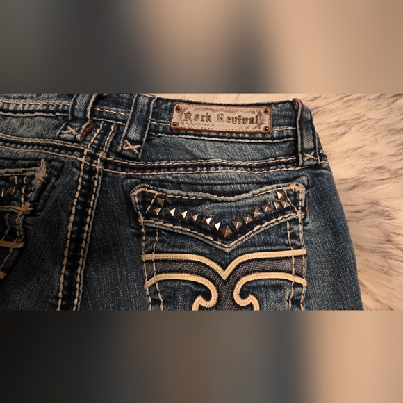 Rock Revival Liberty Bootcut Jeans Size 27 - Picture 10 of 11